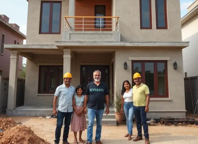 Nearly completed residential home showcasing quality construction and finishing